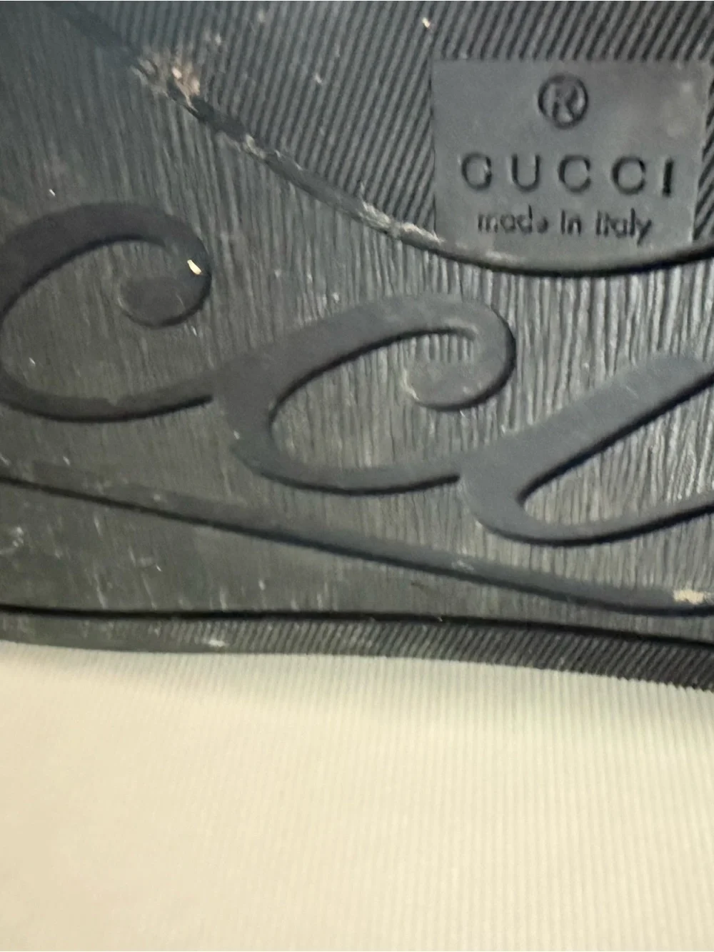 Gucci Men’s Black GG Canvas & Leather Low-Top Sneaker